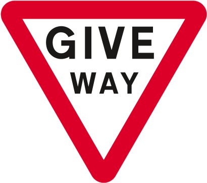 Give Way Road Sign